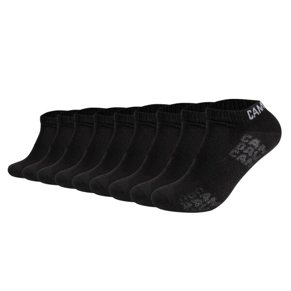 CAMP DAVID mens sneaker socks, 9-pack - Action-Mesh Cotton Sneaker 9P, logo Black 39-42 (6-8 UK)