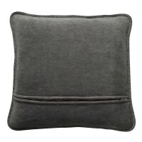 JOOP! cushion cover - MDF Melange Doubleface, logo Ecru 50x50cm