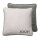 JOOP! cushion cover - MDF Melange Doubleface, logo Ecru 50x50cm