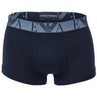 EMPORIO ARMANI Herren Trunks, 3er Pack - BOLD MONOGRAM, Shorts, Stretch Cotton Blau2 S