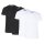 CAMP DAVID Mens T-Shirts, 4-Pack - Crew Neck T-Shirt 4P, Cotton Stretch White/black M (Medium)