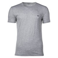 EMPORIO ARMANI Mens T-shirt, 2-pack - ENDURANCE, round neck, stretch cotton Black/grey S (Small)