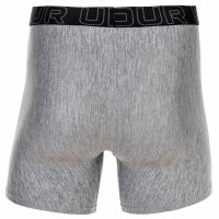 UNDER ARMOUR Herren Boxershorts, 3er Pack - Performance Tech Boxer Briefs Solid 6 in, Stretch, einfarbig Schwarz/Grau 4XL