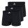 adidas men boxer shorts, 3-pack - Active Micro Tech, trunks, logo, single-coloured Black M (Medium)