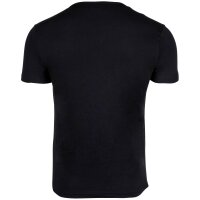 EMPORIO ARMANI Mens T-shirt, 2-pack - CORE LOGO BAND, round neck, stretch cotton Black2 L (Large)