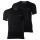 EMPORIO ARMANI Mens T-shirt, 2-pack - CORE LOGO BAND, round neck, stretch cotton Black2 L (Large)