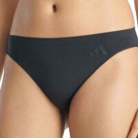 adidas women briefs, 3-pack - Sport Active Seamless, low rise bikini, underwear, logo, solid colour Black S (Small)