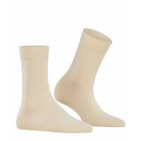 FALKE Womens socks - Cotton Touch, short socks, Knit Casual, cotton, plain Cream (4019) 35-38 (UK 2.5-5)