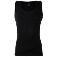 BOSS mens vests, 6-pack, ribbed - Tank Top RibClassic, round neck, cotton Black S (Small)