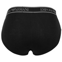 EMPORIO ARMANI Mens Briefs, 3-Pack - CORE LOGOBAND, Briefs, Stretch Cotton Black M (Medium)