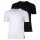 EMPORIO ARMANI mens T-shirt, 2-pack - ESSENTIAL LOGOLABEL, round neck, regular fit, stretch cotton Black/White M (Medium)