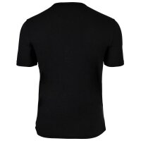 EMPORIO ARMANI Herren T-Shirt, 2er Pack - ESSENTIAL LOGOLABEL, Rundhals, Regular Fit, Stretch Cotton Schwarz/Weiß XL