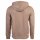 EMPORIO ARMANI Herren Sweatjacke mit Kapuze - BASIC TERRY, Zipper, Cotton-Mix Beige M