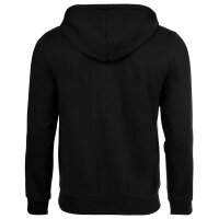 EMPORIO ARMANI Mens hooded sweat jacket - BASIC TERRY, Cotton blend Black 2XL (XX-Large)