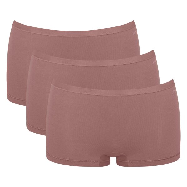 Sloggi Women Shorts, 3-pack - GO Daily Cotton Short 3P, underpants, stretch cotton Brown XXL (XX-Large)