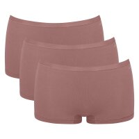 Sloggi Damen Shorts, 3er Pack - GO Daily Cotton Short 3P, Unterhose, Stretch-Baumwolle Braun XXL