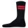 HUGO Herren Socken, 6er Pack - QS Rib Label CC, gerippt, Logo, Baumwollmischung Schwarz/Weiß 39-42