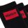 HUGO Herren Socken, 6er Pack - QS Rib Label CC, gerippt, Logo, Baumwollmischung Schwarz 39-42