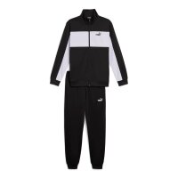 PUMA Herren Tracksuit - Poly Colorblock Suit,Jogginanzug, Polyester Schwarz L