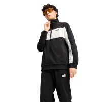 PUMA Herren Tracksuit - Poly Colorblock Suit,Jogginanzug, Polyester Schwarz L