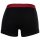 EMPORIO ARMANI Herren Trunks, 3er Pack - ESSENTIAL LOGOLABEL, Shorts, Stretch Cotton Schwarz/Rot/Weiß M