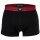 EMPORIO ARMANI Mens Trunks, 3-Pack - ESSENTIAL LOGOLABEL, Shorts, Stretch Cotton Black/Red/White S (Small)