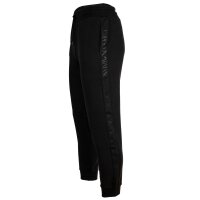 EMPORIO ARMANI mens leisure suit with zip-jacket - BASIC TERRY, full zip tracksuit, cotton-blend Black L (Large)