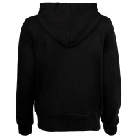 EMPORIO ARMANI Damen Sweatjacke mit Kapuze - ICONIC TERRY, Hooded Full Zip Sweatshirt, Cotton-Mix Schwarz XS