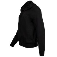 EMPORIO ARMANI womens hooded sweat jacket - ICONIC TERRY, Hooded Full Zip Sweatshirt, cotton blend Black XS (X-Small)