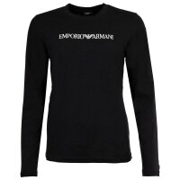 EMPORIO ARMANI womens pyjamas, long - EVERYDAY COTTON, pyjamas, cotton stretch Black M (Medium)