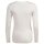 EMPORIO ARMANI womens long-sleeved round-neck top - ESSENTIAL STUDS, viscose stretch White XS (X-Small)