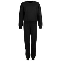 EMPORIO ARMANI Damen Hausanzug - ICONIC TERRY, Tracksuit, Loungewear, Baumwoll-Mix Schwarz M