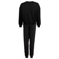 EMPORIO ARMANI Damen Hausanzug - ICONIC TERRY, Tracksuit, Loungewear, Baumwoll-Mix Schwarz XS