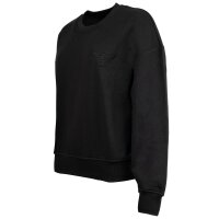 EMPORIO ARMANI Damen Hausanzug - ICONIC TERRY, Tracksuit, Loungewear, Baumwoll-Mix Schwarz XS