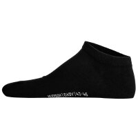 Hudson Unisex Sneakersocken, 9er Pack - Easy, Komfortbund, kurze Socken, einfarbig Schwarz 39-42