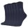 JOOP! womens socks, 6-pack – Daily Glam Organic GOTS Socks, cotton blend, plain Dark Blue 35-38 (UK 3-5,5)