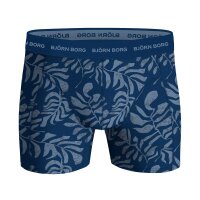 BJÖRN BORG Herren Boxershorts, 3er Pack - Cotton Stretch Boxer 3P, Unterhose, Baumwolle Blau M