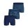 BJÖRN BORG Herren Boxershorts, 3er Pack - Cotton Stretch Boxer 3P, Unterhose, Baumwolle Blau XL