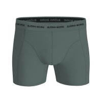 BJÖRN BORG Herren Boxershorts, 3er Pack - Cotton Stretch Boxer 3P, Unterhose, Baumwolle Grün M