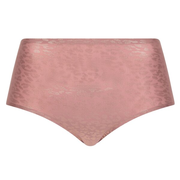 Chantelle Damen Taillenslip - Glitzer, Full Brief, High Waist, SoftStretch, nahtlos, unsichtbar, Einheitsgröße 36-44 Pink (Leo Shimmer) One Size