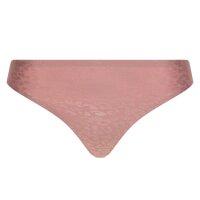 Chantelle ladies thong - glitter, thong, soft stretch, seamless, invisible, one size fits all Pink (Leo Shimmer) One Size