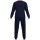 GÖTZBURG Herren Schlafanzug - lang,  Bündchen, V-Neck, Baumwolle, Pyjama Blau M
