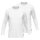 GÖTZBURG Mens long-sleeved shirt, pack of 2 - cotton, longsleeve, single-coloured White M (Medium)
