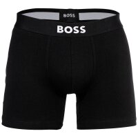 BOSS Herren Boxershorts, 6er Pack - Boxer Brief, Boss One, Cotton Stretch, Logo Schwarz S