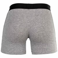 BOSS Herren Boxershorts, 6er Pack - Boxer Brief, Boss One, Cotton Stretch, Logo Schwarz/Grau/Weiß M