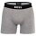 BOSS Herren Boxershorts, 6er Pack - Boxer Brief, Boss One, Cotton Stretch, Logo Schwarz/Grau/Weiß M