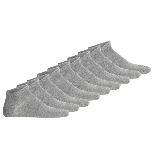 camel active mens sneaker socks, 9-pack - Basic socks, organic cotton Grey 39-42
