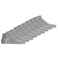 camel active Herren Sneakersocken, 9er Pack - Basic Socken, Bio-Baumwolle Grau 39-42