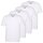 CECEBA Herren T-Shirts, 4er Pack - Konvex, V-Ausschnitt, Kurzarm, Baumwolle, uni Weiß L