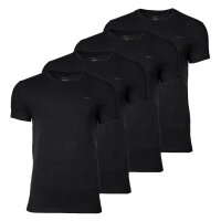 GANT Mens T-shirt, 4-pack - C-NECK T-SHIRT 4-PACK, round neck, short sleeve, cotton Black L (Large)